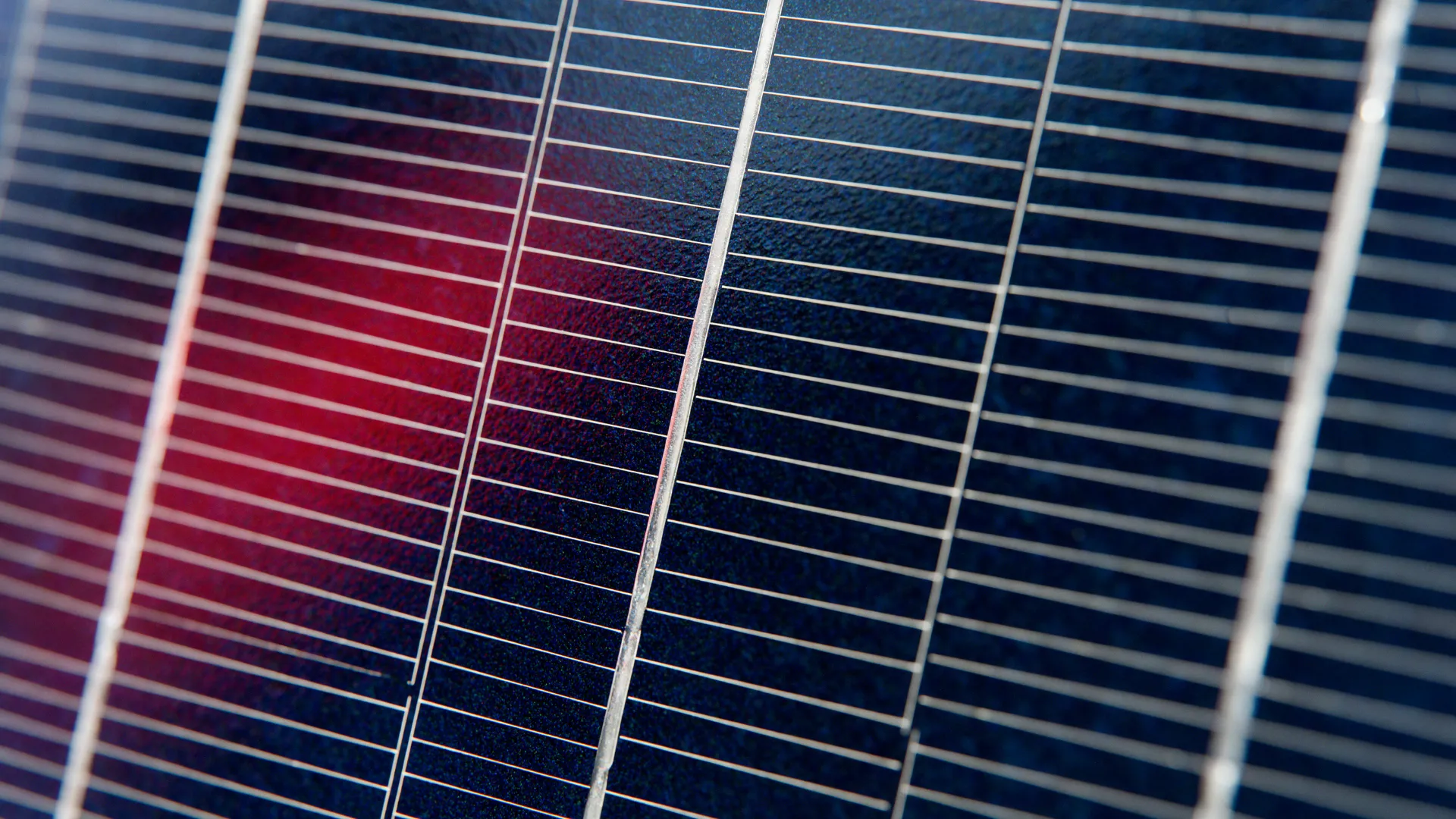 Nahaufnahme einer Solarzelle